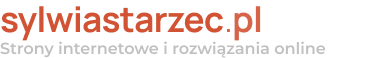 Logo strony na tle ciemnym - Sylwia Starzec: Strony internetowe i rozwiązania online